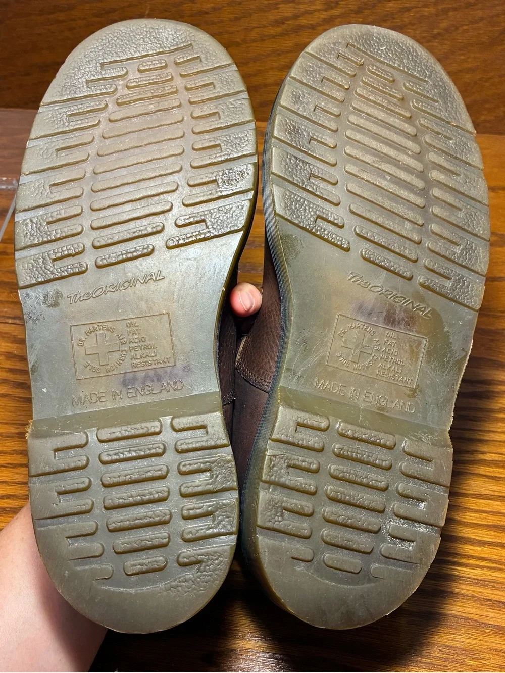 RARE VTG Dr. Martens England Made Cutout Mary Jane Shoes Brown Leather Size 7